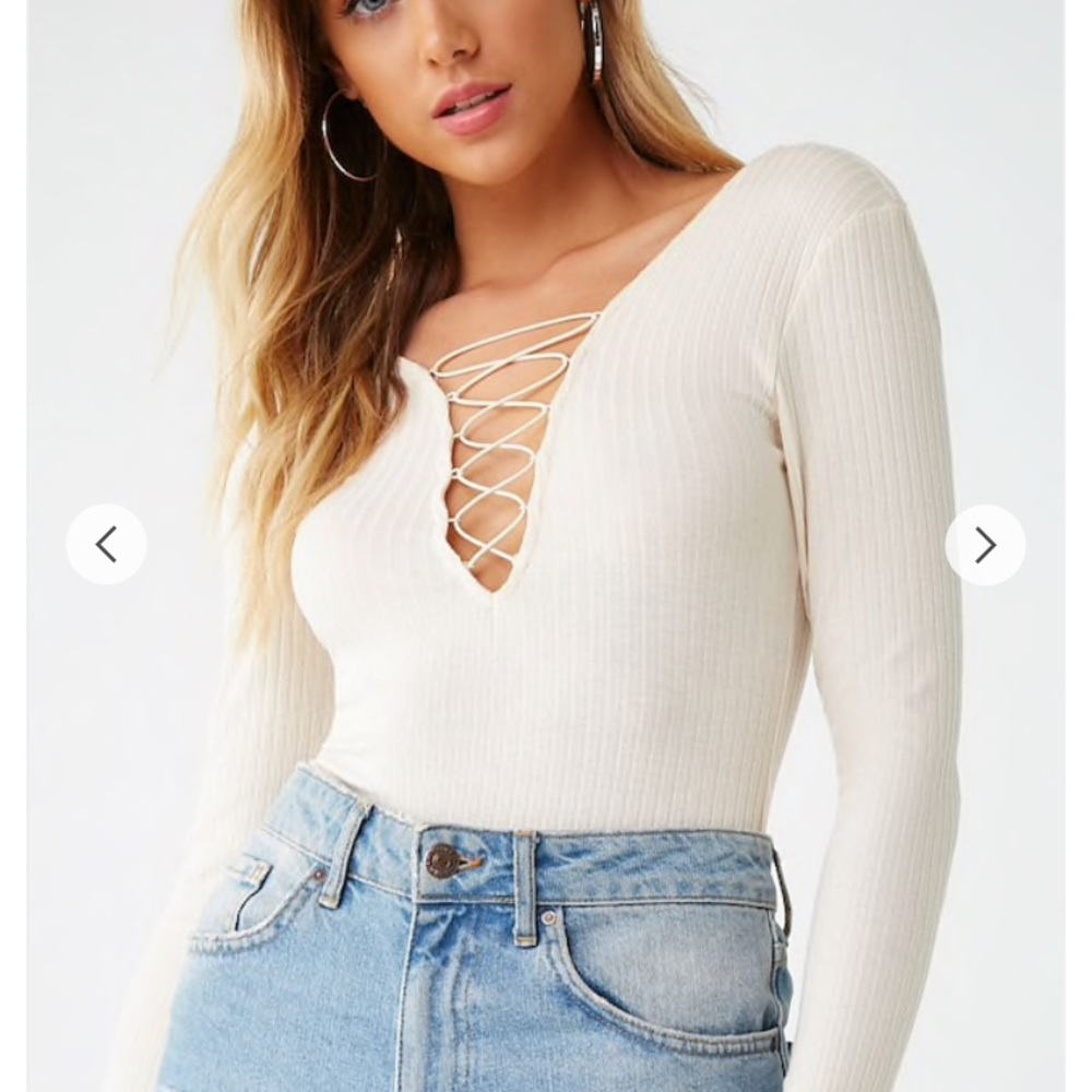 Lace up bodysuit